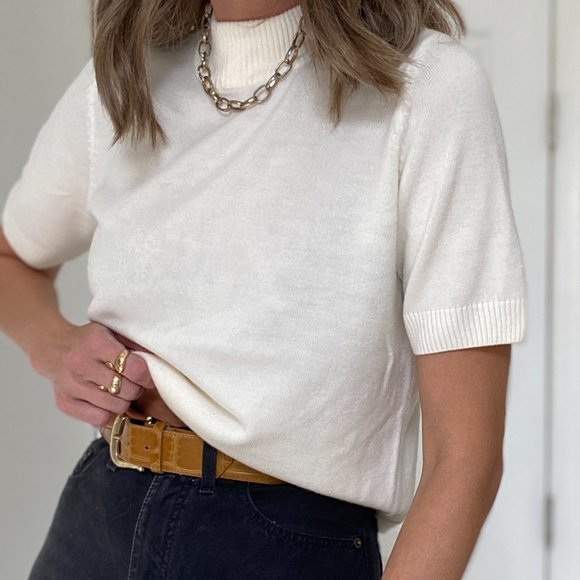 White Short Sleeve Tees